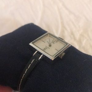 COPY - Square-faced silver tone watch